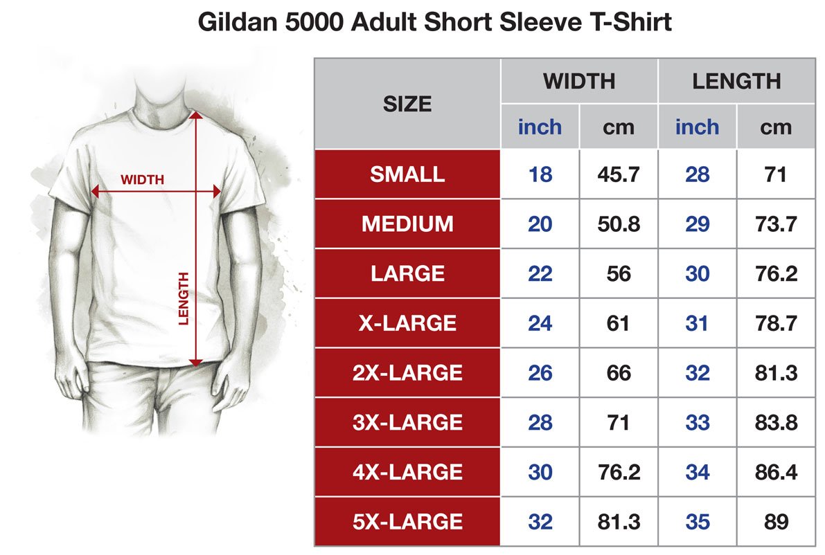 Construction-Grind-Gildan-5000-Cotton-T-Shirt-Size-Chart